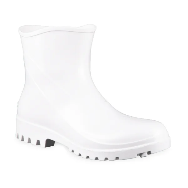 Bota PVC Branca Cano Extra Curto